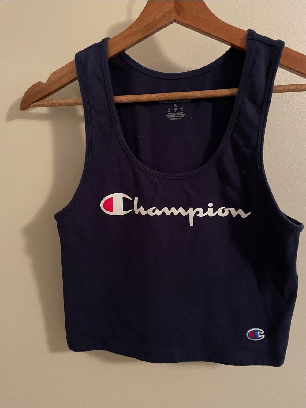 Champion Navy Blue Logo Athletic Tank Medium. Great Quality Material.